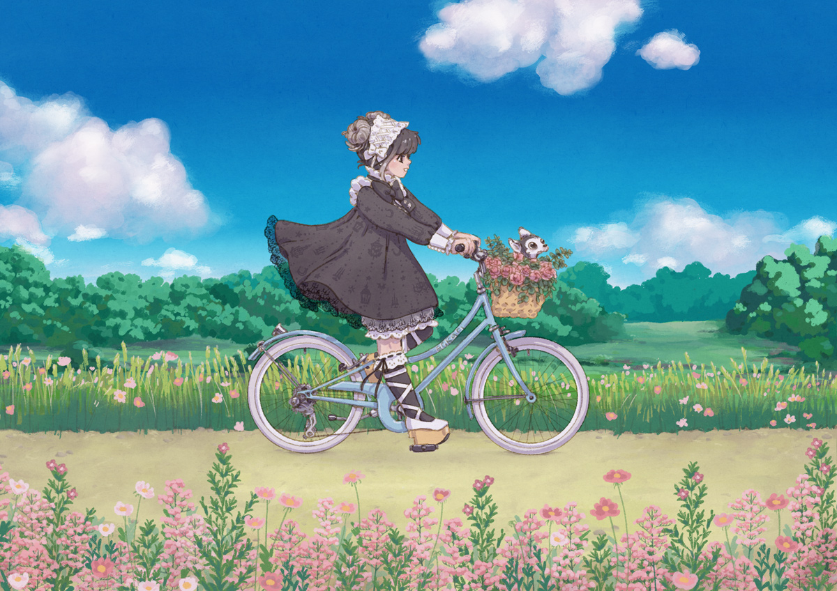 Belle and Barbie Biking